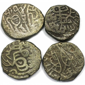Lot von 4 Münzen 1193 - 1290 n. Chr avers