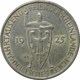 5 Reichsmark 1925 avers