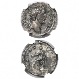 AR Denar 138 - 161 n. Chr avers