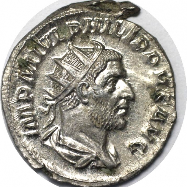 Antoninianus 244-247 n. Chr avers