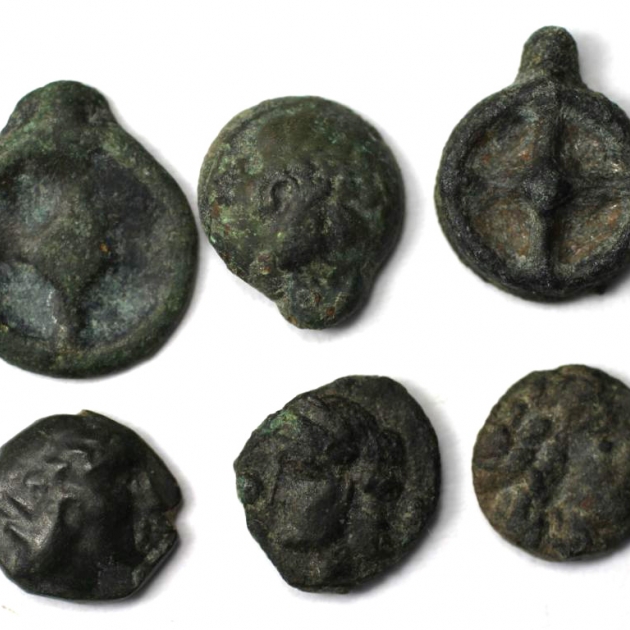 Lot von 6 Münzen 420 - 400 v. Chr avers
