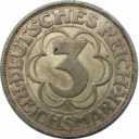 3 Reichsmark 1927 revers