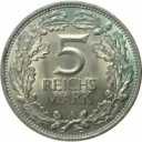 5 Reichsmark 1925 revers