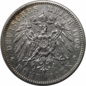 5 Mark 1904 revers