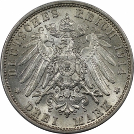 3 Mark 1914 revers