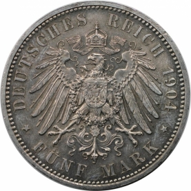 5 Mark 1904 revers