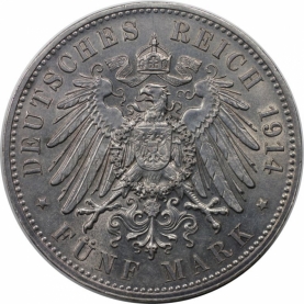 5 Mark 1914 revers