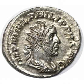 Antoninianus 244 - 247 n. Chr avers