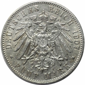 5 Mark 1907 revers
