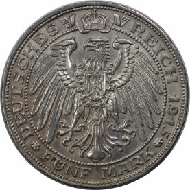 5 Mark 1915 revers