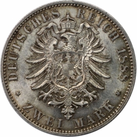 2 Mark 1888 revers