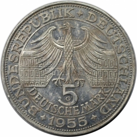 5 Mark 1955 avers