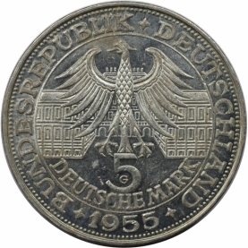 5 Mark 1955 avers