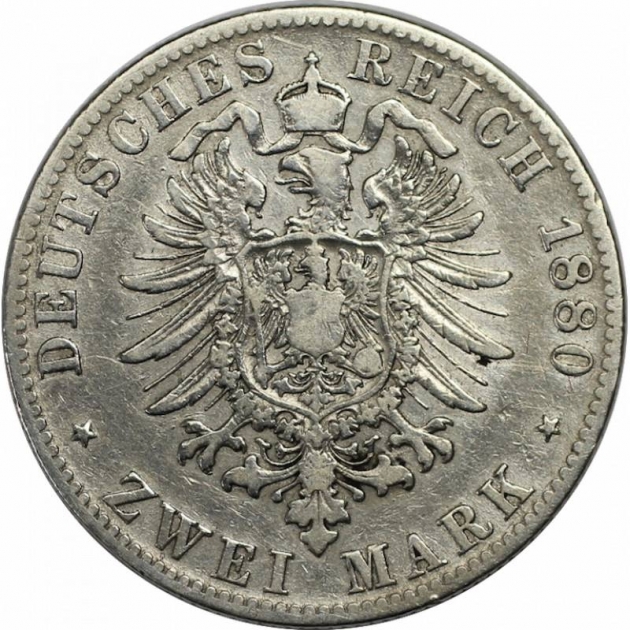 2 Mark 1880 revers