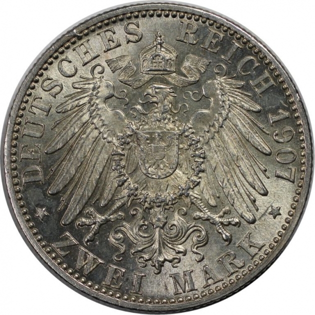 2 Mark 1907 revers