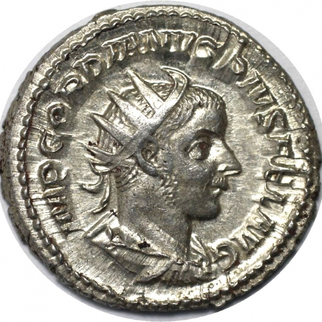 Antoninianus 240-243 n. Chr avers