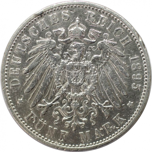 5 Mark 1895 revers