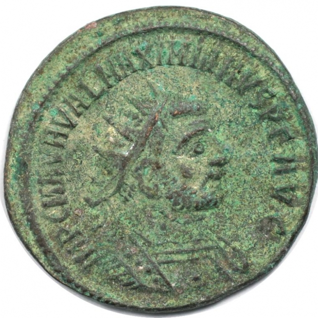 Antoninianus 286 - 310 n. Chr avers