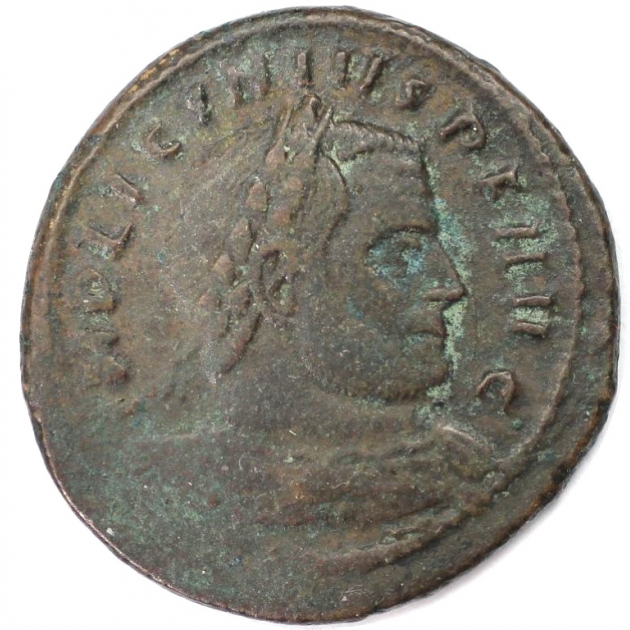Follis 314 n. Chr avers