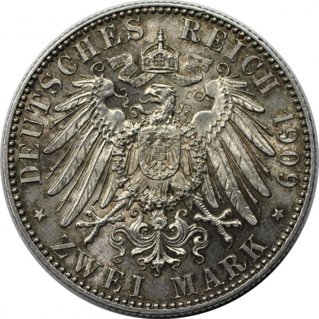 2 Mark 1909 revers