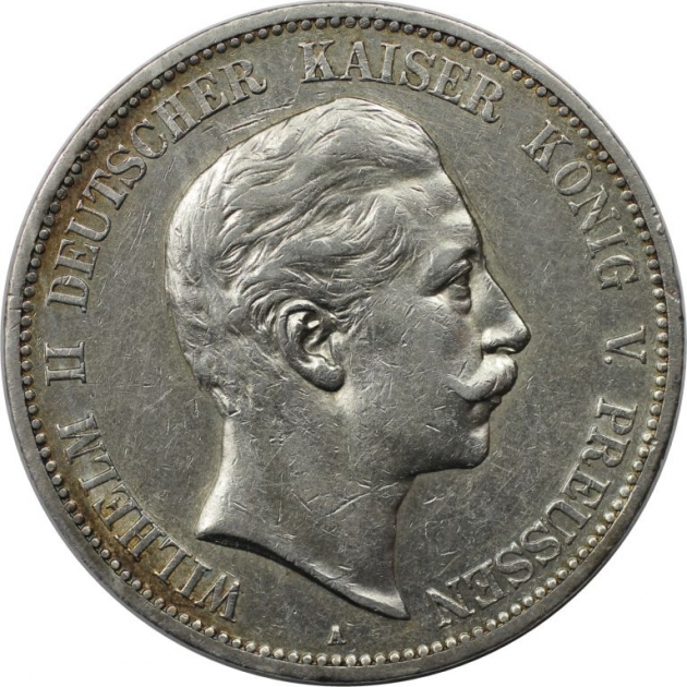 5 Mark 1908 avers
