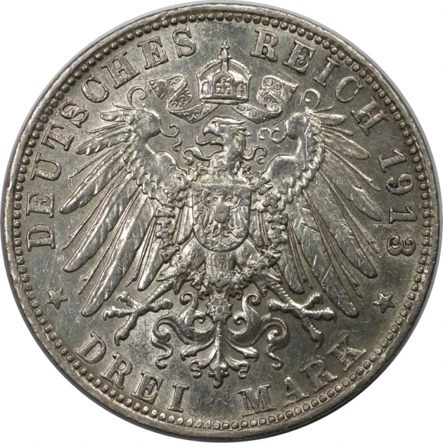 3 Mark 1913 revers