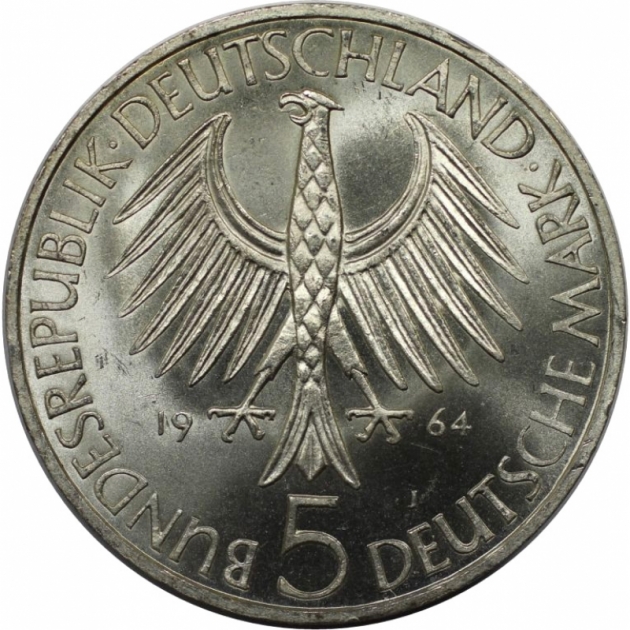 5 Mark 1964 avers