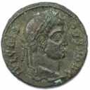 Reduzierter Follis 317 - 326 n. Chr avers